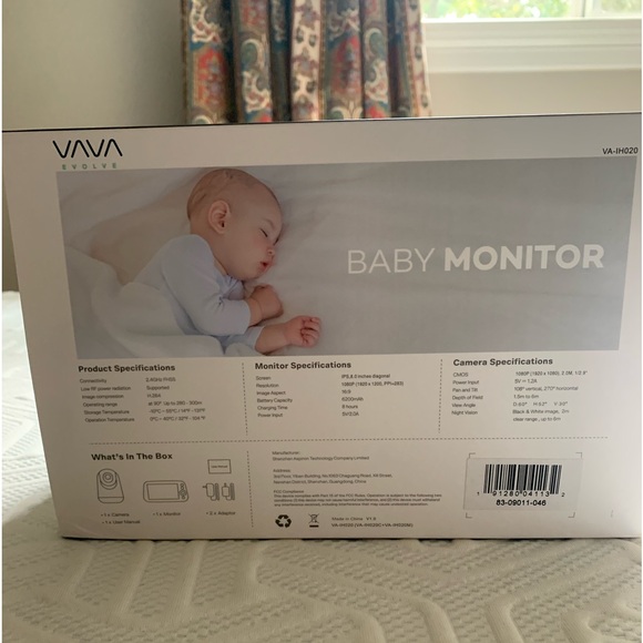 Vava baby monitor +camera - large screen - Picture 3 of 4